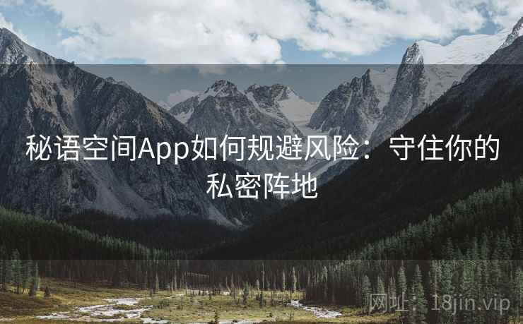 秘语空间App如何规避风险：守住你的私密阵地