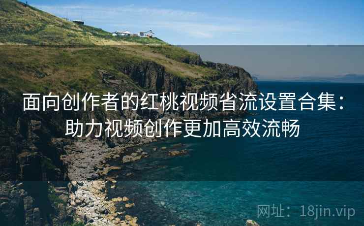 面向创作者的红桃视频省流设置合集：助力视频创作更加高效流畅